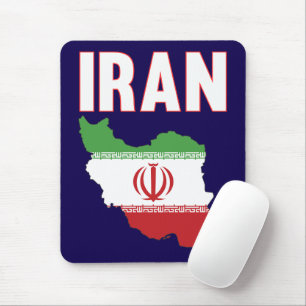 イラン国旗の地図イランプライド マウスパッド