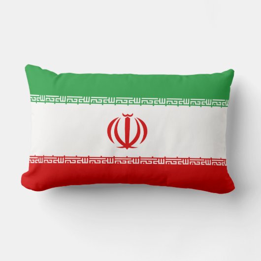 イラン国旗の枕 ランバークッション (正面)