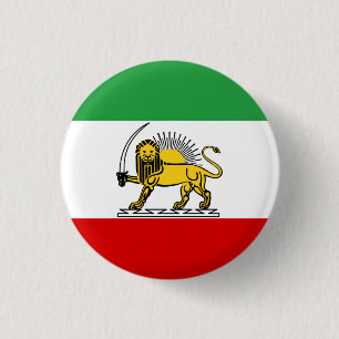 イラン国旗の立憲君主国（1907年～1980年） 缶バッジ