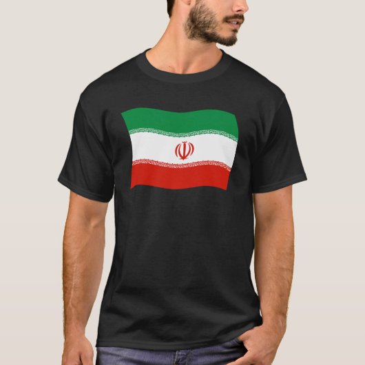 イラン国旗シャツ Tシャツ (正面)