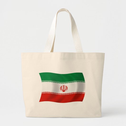 イラン国旗トートバッグ ラージトートバッグ (正面)
