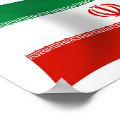 イラン国旗ポスター印刷 ポスター (角)