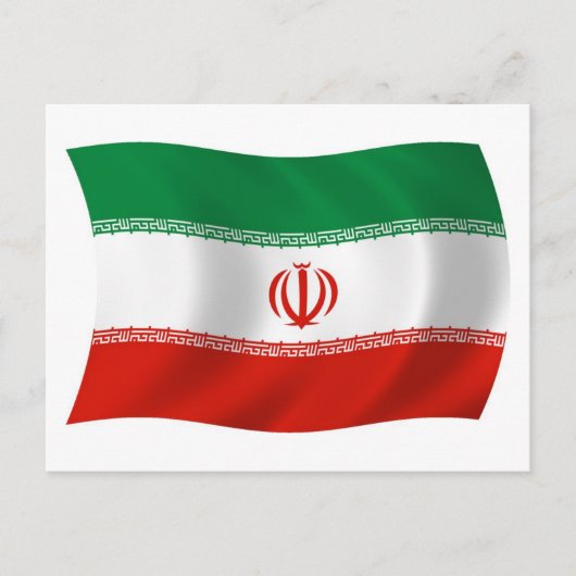 イラン国旗ポストカード ポストカード (正面)