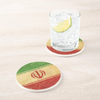 イラン国旗ヴィンテージデザインコースター コースター