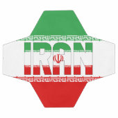 イラン国旗愛国サッカーボール サッカーボール (フラット)