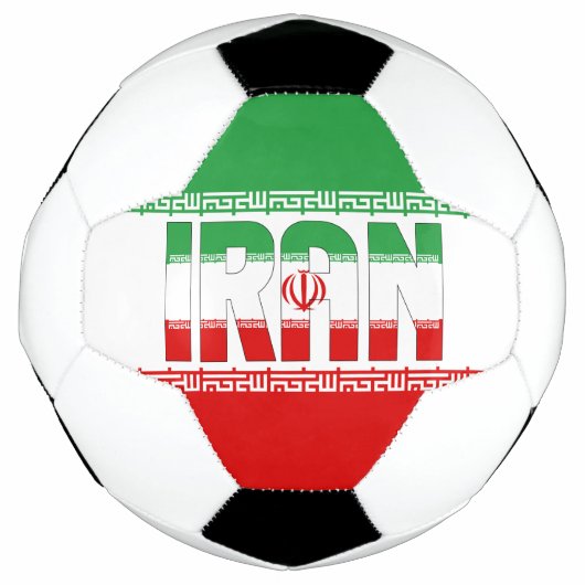 イラン国旗愛国サッカーボール サッカーボール (正面)