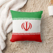 イラン国旗(イラン)(ペルシャ語) クッション (ブランケット)