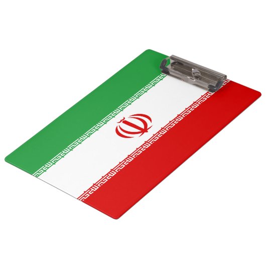 イラン国旗(イラン)(ペルシャ語) クリップボード (アングル)