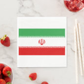 イラン国旗（イラン）（ペルシャ語） スタンダードランチョンナプキン (インサイチュ)