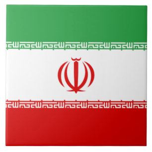イラン国旗(イラン)(ペルシャ語) タイル