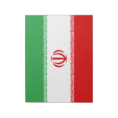 イラン国旗（イラン）（ペルシャ語） ノートパッド (回転)