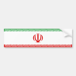 イラン国旗（イラン）（ペルシャ語） バンパーステッカー