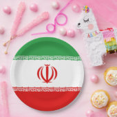 イラン国旗（イラン）（ペルシャ語） ペーパープレート (パーティー)