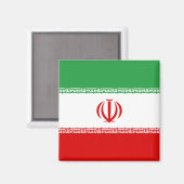 イラン国旗（イラン）（ペルシャ語） マグネット (正面/裏面)