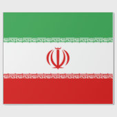イラン国旗(イラン)(ペルシャ語) ラッピングペーパー (フラット)