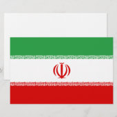 イラン国旗(イラン)(ペルシャ語) 便箋 (正面/裏面)