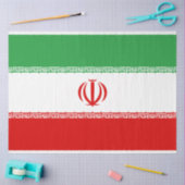 イラン国旗（イラン）（ペルシャ語） 薄葉紙 (クラフト)