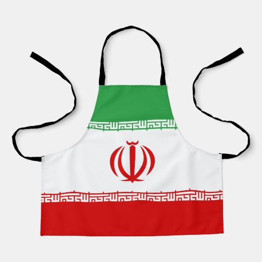 イラン国旗 エプロン (正面)