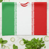 イラン国旗 キッチンタオル (折り畳み)