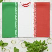イラン国旗 キッチンタオル (折り畳み)