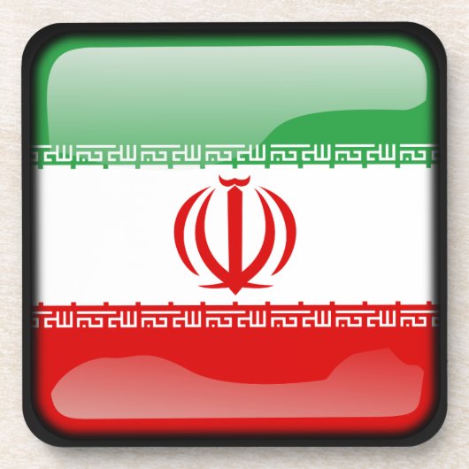 イラン国旗 コースター (正面)