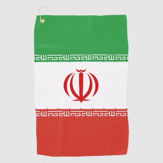 イラン国旗 ゴルフタオル (正面)