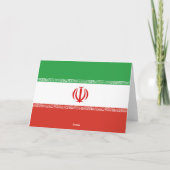 イラン国旗 サンキューカード (裏面)