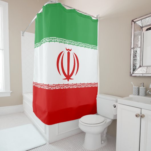 イラン国旗 シャワーカーテン (インサイチュ)