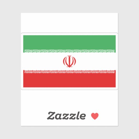 イラン国旗 シール (シート)