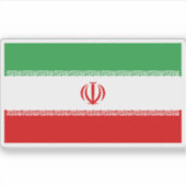 イラン国旗 シール (正面)