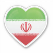 イラン国旗 シール (正面)