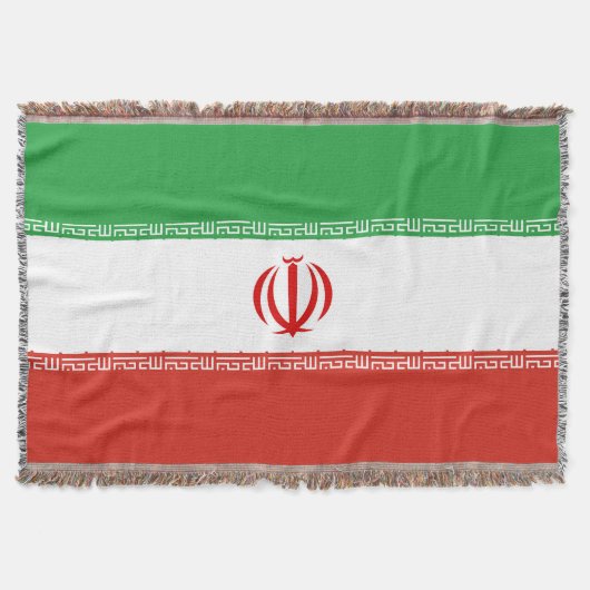 イラン国旗 スローブランケット (正面)