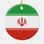 イラン国旗 セラミックオーナメント (裏面)