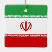 イラン国旗 セラミックオーナメント (裏面)
