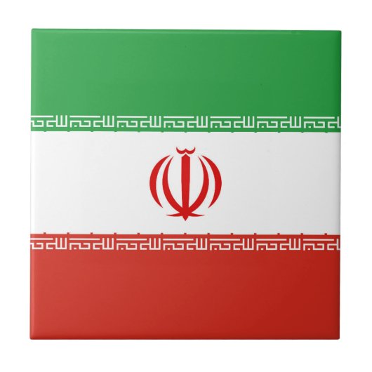 イラン国旗 タイル (正面)