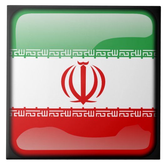 イラン国旗 タイル (正面)