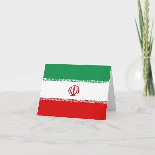 イラン国旗 ノートカード (正面)