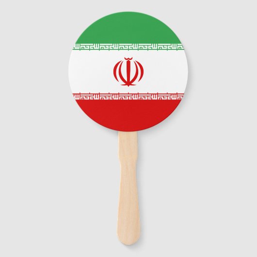 イラン国旗 ハンドファン (正面)