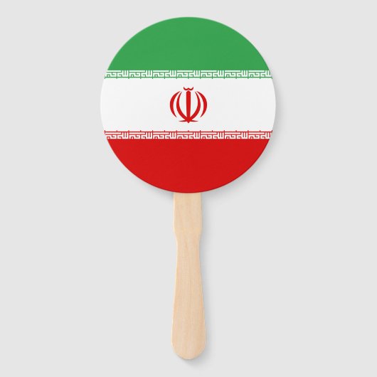イラン国旗 ハンドファン (正面)