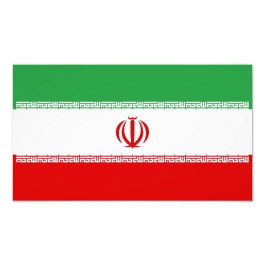イラン国旗 フォトプリント            (正面)