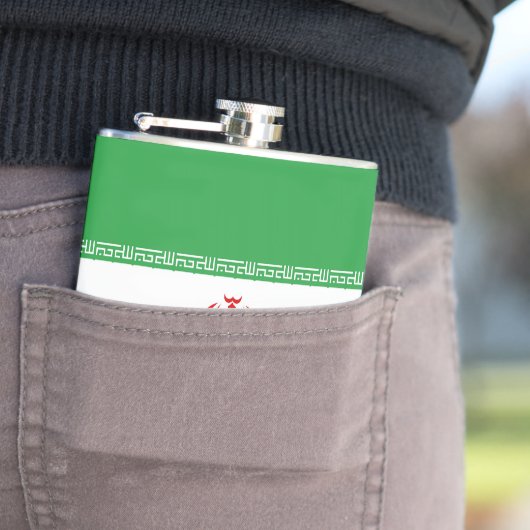 イラン国旗 フラスク (インサイチュ)