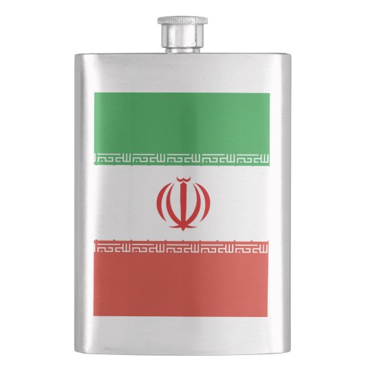 イラン国旗 フラスク (正面)