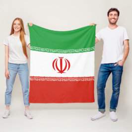 イラン国旗 フリースブランケット