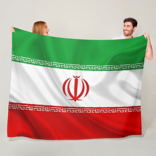 イラン国旗 フリースブランケット (インサイチュ)