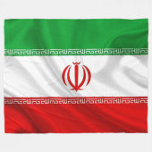 イラン国旗 フリースブランケット (正面(横))