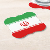 イラン国旗 ペーパーコースター (アングル)