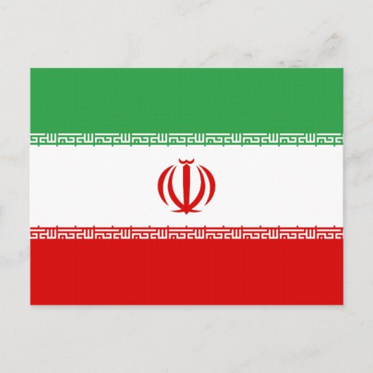 イラン国旗 ポストカード (正面)