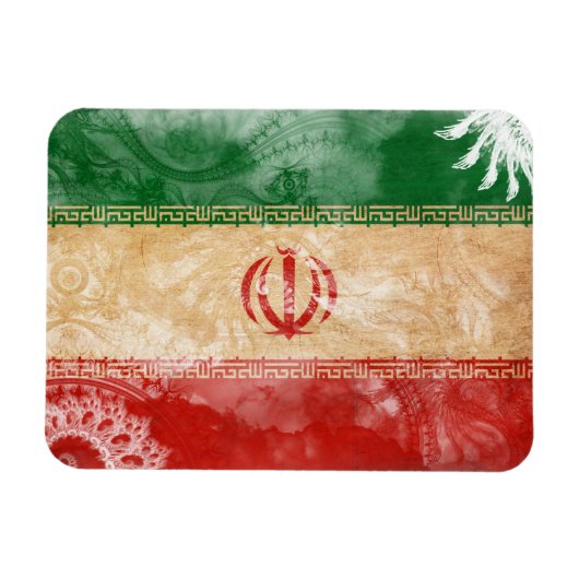 イラン国旗 マグネット (横)
