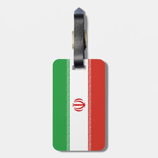 イラン国旗 ラゲッジタグ (裏面縦)