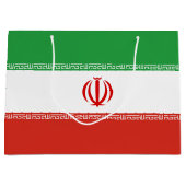 イラン国旗 ラージペーパーバッグ (正面)